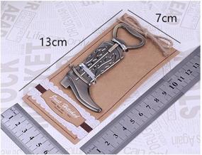 img 4 attached to 🤠 Youkwer 24 PCS Unique Cowboy Boots Skeleton Bottle Opener with Escort Tag Card - Ideal for Wedding Party Favors, Gifts & Decorations (Cowboy Boots，Bronze)