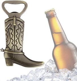 img 1 attached to 🤠 Youkwer 24 PCS Unique Cowboy Boots Skeleton Bottle Opener with Escort Tag Card - Ideal for Wedding Party Favors, Gifts & Decorations (Cowboy Boots，Bronze)