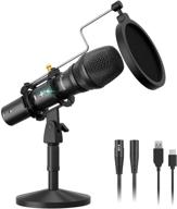 🎙️ maono hd300t – professional usb/xlr cardioid dynamic microphone with zero-latency monitoring, volume control, shock mount, and pop filter – ideal for home studio, vocals, podcasting, and singing logo