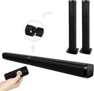 🔊 enhance your tv experience with our 2-in-1 bluetooth sound bars: surround sound home theater speaker with 4 drivers, remote control, wall mountable design, and multiple connection options logo