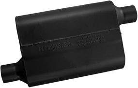 img 3 attached to 🔊 Flowmaster 42443 40 Series Muffler - Aggressive Sound, Black - 2.25 Offset IN / 2.25 Offset OUT - Enhancing Performance