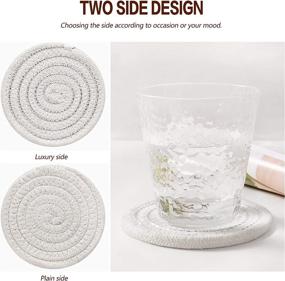 img 2 attached to 🏠 UBBCARE Absorbent Coasters with Heat Resistance - Ideal for Housewarming