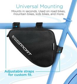 img 1 attached to 🚲 Aduro Sport Triangle Saddle Frame Pouch: Efficient Storage Solution for Cycling Enthusiasts