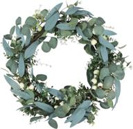 🌿 felibat 22” front door wreath: lush eucalyptus with big berries for a green and welcoming entryway логотип