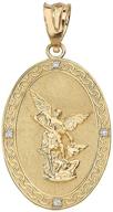 saint michael archangel diamond pendant women's jewelry for pendants & coins logo