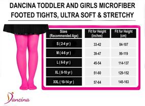 img 1 attached to 👧 Dancina Elastic Footed Tights for Toddler Girls - Clothing and Socks & Tights