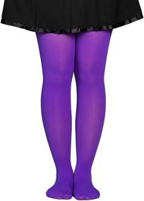 img 3 attached to 👧 Dancina Elastic Footed Tights for Toddler Girls - Clothing and Socks & Tights