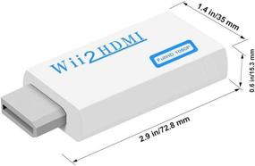 img 3 attached to 🎮 Wii to HDMI Converter Adapter with 1080P Output, 3.5mm Audio Jack, Compatible with Wii, Wii U, HDTV, Supports All Display Modes, NTSC 720P - Enhance your gaming experience!