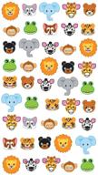 🦁 sticko 52-00033 zoo faces: colorful, adorable stickers with a multicolor twist logo