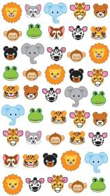 img 1 attached to 🦁 Sticko 52-00033 Zoo Faces: Colorful, Adorable Stickers with a Multicolor Twist