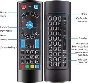img 3 attached to 🔥 Fire Stick Remote Control Replacement & QWERTY Keyboard Controller - Bluetooth with Power Volume Number Mute Infrared Programmable Buttons (No Backlit)