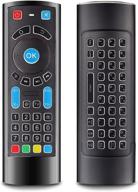 🔥 fire stick remote control replacement & qwerty keyboard controller - bluetooth with power volume number mute infrared programmable buttons (no backlit) logo