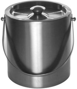 img 1 attached to 🧊 Brushed Stainless-Steel Ice Bucket, 3 Quart by Mr. Ice Bucket