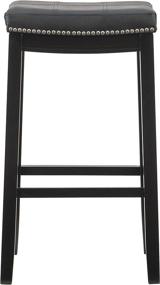 img 3 attached to 🪑 Stylish and Practical Linon Claridge Bar Stool in Black: 32" X 18.75" X 13