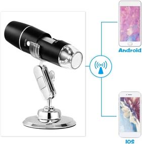 img 2 attached to Hayve WiFi Handheld Portable Mini Digital Microscope Camera, 50x-1000x Magnification with Stand, 1080P 8 LED Lights, for iPhone, iPad, Samsung Galaxy, Android