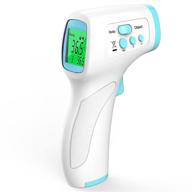 infrared forehead thermometer: non-contact digital thermometer for 🌡️ adults with fever alarm, accurate reading and memory function (blue) logo