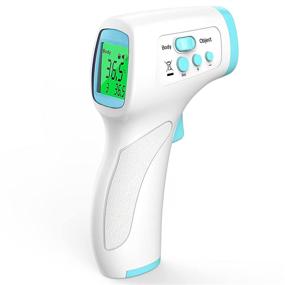 img 4 attached to Infrared Forehead Thermometer: Non-Contact Digital Thermometer for 🌡️ Adults with Fever Alarm, Accurate Reading and Memory Function (Blue)