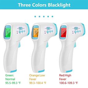 img 1 attached to Infrared Forehead Thermometer: Non-Contact Digital Thermometer for 🌡️ Adults with Fever Alarm, Accurate Reading and Memory Function (Blue)