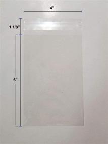 img 1 attached to 📦 UNIQUEPACKING 500 Pcs 4x6 Clear Resealable Cellophane Bags - Ideal for Bakery, Candle, Soap, Cookie Packaging