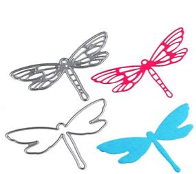 img 3 attached to 🐉 WYSE Metal Cutting Dies: Dragonfly Die 2 Pack for Scrapbooking and Card Making Tools