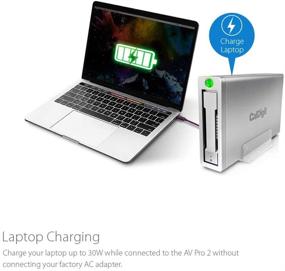 img 4 attached to 📦 CalDigit AV Pro 2 Хаб для хранения USB C 5Gb/s Внешний накопитель - Зарядка до 30W, 2016 MacBook, MacBook Pro, Thunderbolt 3 PC Совместимый (4TB): Высокоскоростное, мощное решение для хранения с возможностью зарядки устройств.