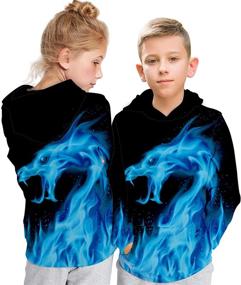 img 3 attached to Hoodies Sweatshirts Toddler Pullover Pockets Boys' Clothing ~ Fashion Hoodies & Sweatshirts