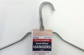 img 3 attached to 👕 ProCare 6 Strong Silver Galvanized Metal Wire Shirt Hangers, 16 Inch, 13 Gauge