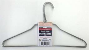 img 4 attached to 👕 ProCare 6 Strong Silver Galvanized Metal Wire Shirt Hangers, 16 Inch, 13 Gauge