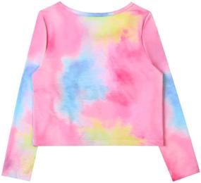 img 3 attached to 🌈 Sleeve Blouse Shirts: Vibrant Rainbow T Shirts for Girls' Clothing and Tops - Tees & Blouses