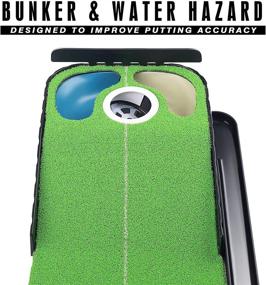 img 3 attached to 🏌️ Improve Your Golf Putting Skills with CHAMPKEY's Hazard and Bunker Golf Putting Mat - True Roll Surface with Non Slip Backing