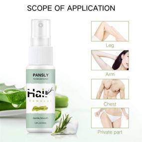 img 3 attached to 🌱 30ML Hair Inhibitor Spray - Painless Non-Irritating Hair Growth Stopper for Smooth Skin - Face, Arm, Leg, Armpit Hair Remover - Depilatory Spray