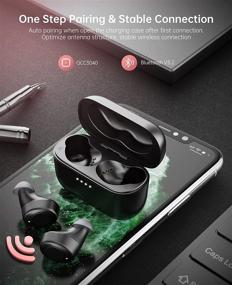 img 1 attached to 🎧 Enhanced Sound Experience: BlueFire Noise Reduction Wireless Earphones 5.2 with ANC Transparent Mode & Waterproof Touch Controls for Sports Running