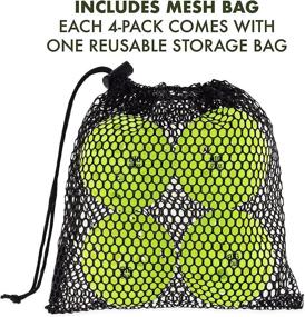 img 1 attached to Outdoor Pickleball Balls Pack of 4 with Bag - Big Dill Pickleball Co. 40-Hole Relish Pickleballs