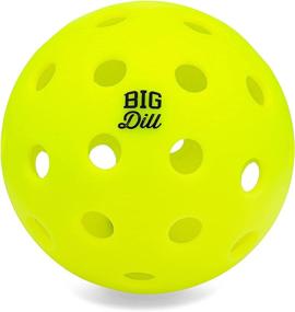 img 4 attached to Outdoor Pickleball Balls Pack of 4 with Bag - Big Dill Pickleball Co. 40-Hole Relish Pickleballs