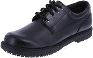 👞 stay safe and stylish with the safetstep women's slip resistant deidre oxford logo