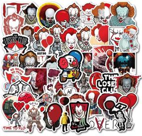 img 2 attached to 🎃 200-Piece Pack of Vinyl Waterproof Halloween Horror Movie Theme Stickers Decorations - Cool, Funny, and Terrifying Film Stickers for Laptop, Water Bottles, Flask, Luggage, Computer, Cellphone, Skateboard, and Guitar