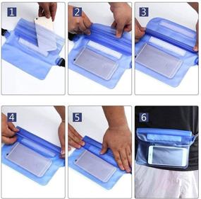 img 1 attached to 2-Pack Waterproof Cell Phone Bag: Waist Pouch & Phone Case Dry Bags for Boating, Swimming, Kayaking, Beach & Pool. Keep Phone & Wallet Safe & Dry with FollowYT Waterproof Accessories.