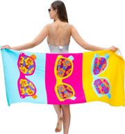 🏖️ rygar large beach towel blanket: ultra soft, sand free & super absorbent - perfect for travel, camping, picnic, swim, and bath - 30x60 inch - ideal for girls, women, and adults logo