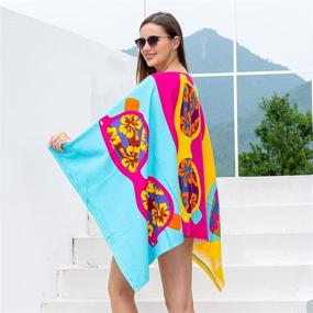 img 3 attached to 🏖️ RYGAR Large Beach Towel Blanket: Ultra Soft, Sand Free & Super Absorbent - Perfect for Travel, Camping, Picnic, Swim, and Bath - 30x60 inch - Ideal for Girls, Women, and Adults