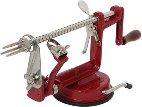 img 1 attached to 🍏 Convenient Combo: Johnny Apple Peeler with Suction Base + Bonus Blades and Knives