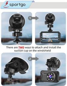 img 1 attached to 📷 iSportgo S30 Dash Cam Suction Mount with 10 Joints for Popular Dash Cameras and GPS Devices: REXING, Z-Edge, Old Shark, YI, KDLINKS, Falcon Zero, Transcend, Crosstour, VANTRUE, GoPro Hero, and More
