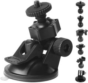 img 4 attached to 📷 iSportgo S30 Dash Cam Suction Mount with 10 Joints for Popular Dash Cameras and GPS Devices: REXING, Z-Edge, Old Shark, YI, KDLINKS, Falcon Zero, Transcend, Crosstour, VANTRUE, GoPro Hero, and More