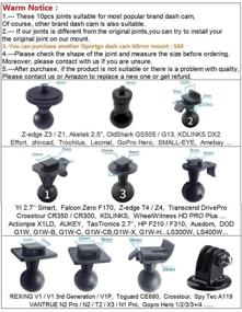 img 2 attached to 📷 iSportgo S30 Dash Cam Suction Mount with 10 Joints for Popular Dash Cameras and GPS Devices: REXING, Z-Edge, Old Shark, YI, KDLINKS, Falcon Zero, Transcend, Crosstour, VANTRUE, GoPro Hero, and More