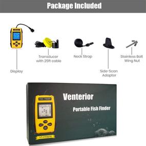 img 1 attached to 🎣 Portable Fish Finder - Venterior Ice Kayak Fishing Depth Gear with LCD Display and Sonar Transducer