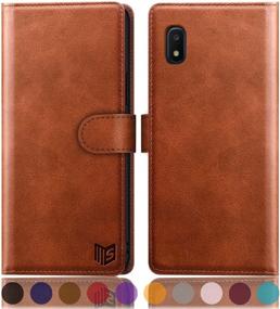 img 4 attached to Suanpot RFID Blocking Leather Wallet Case for Samsung Galaxy A10e - Flip Folio Book Style Shockproof Cover with Credit Card Holder