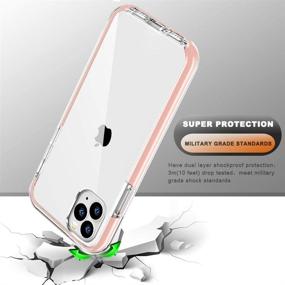 img 2 attached to 📱 COOLQO iPhone 11 Pro Max Case with [2-Pack Tempered Glass Screen Protectors] - Clear 360° Full Body Coverage, Hard PC+Soft Silicone TPU 3-in-1 Shockproof Protective Phone Cover in Pink