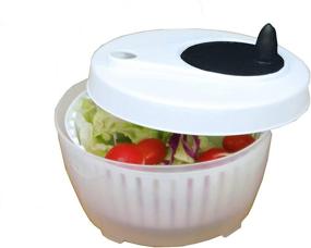 img 3 attached to 🥬 ExcelSteel Functional Mini Salad Spinner: Efficiently Rinse and Dry Fruits and Vegetables (1.4 Qt, White)