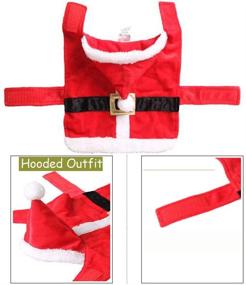 img 2 attached to 🎅 Pet Santa Claus Suit Costume with Hat for Cats and Puppies - Bolbove Christmas Collection