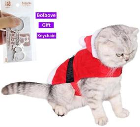 img 3 attached to 🎅 Pet Santa Claus Suit Costume with Hat for Cats and Puppies - Bolbove Christmas Collection