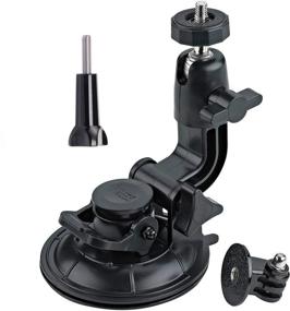 img 4 attached to 📷 Universal Camera Suction Cup Mount for Car Windshields - Tripod Adapter and Screw Sucker Clamp Compatible with GoPro Hero7/6/5/4, AKASO EK7000 Brave 4, YI 4k, Gitup Git2, APEMAN Action Cam - ASOCEA